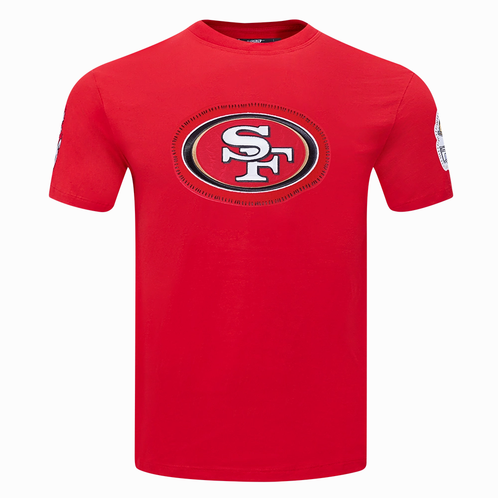 NFL SAN FRANCISCO 49ERS DIY PICK STITCH MEN'S SINGLE JERSEY TEE (RED)