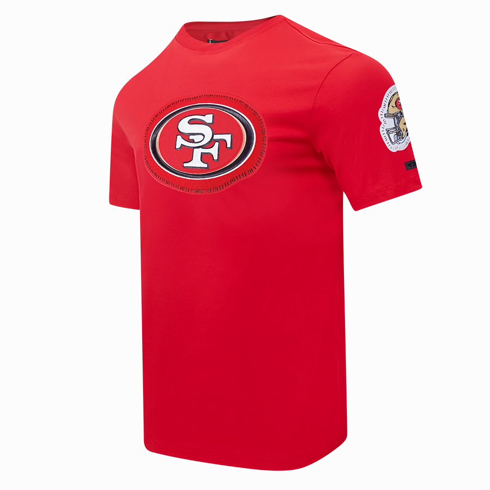 NFL SAN FRANCISCO 49ERS DIY PICK STITCH MEN'S SINGLE JERSEY TEE (RED)