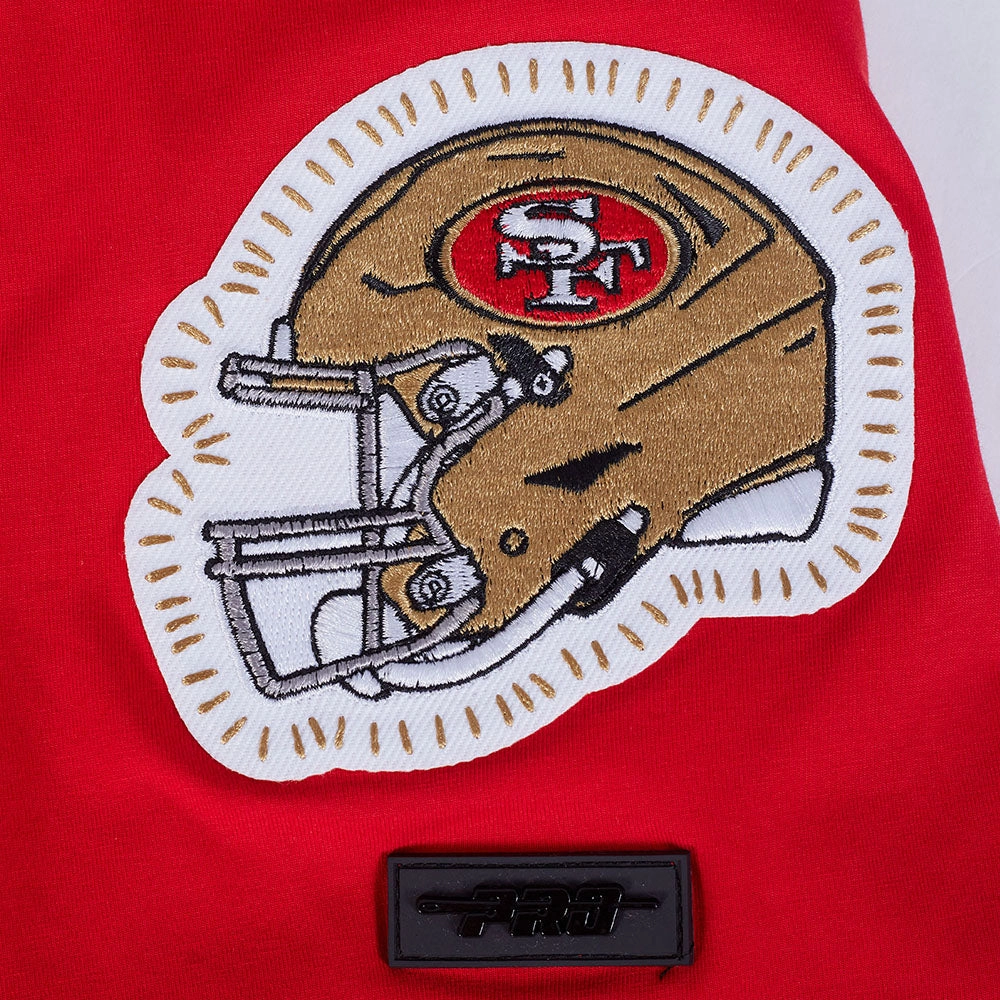 NFL SAN FRANCISCO 49ERS DIY PICK STITCH MEN'S SINGLE JERSEY TEE (RED)
