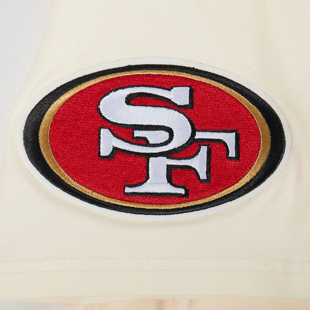 NFL SAN FRANCISCO 49ERS ECHO LOGO MEN'S SINGLE JERSEY TEE (EGGSHELL)