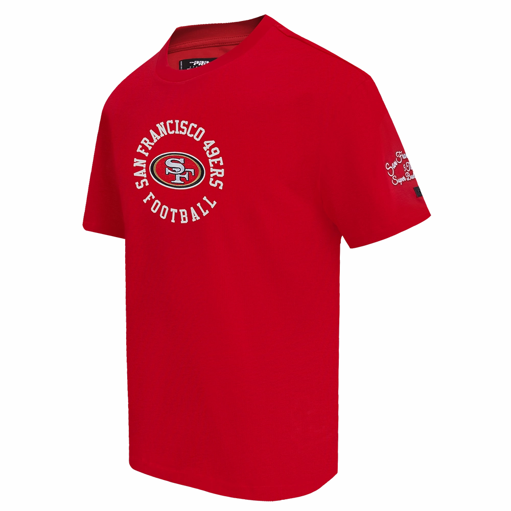 NFL SAN FRANCISCO 49ERS HYBRID MEN'S TEE (RED)