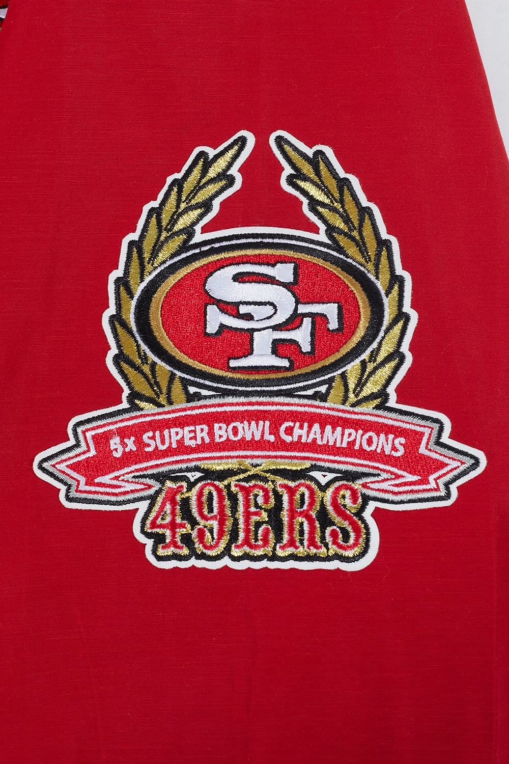 NFL SAN FRANCISCO 49ERS HYBRID WOVEN MEN'S FULL ZIP PULLOVER HOODIE (RED)