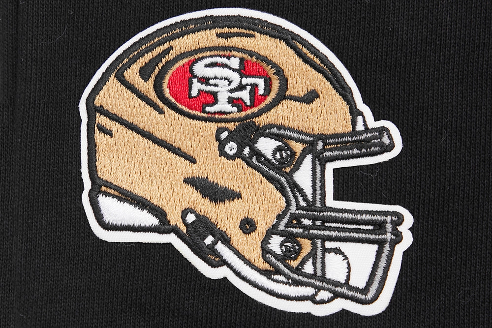 NFL SAN FRANCISCO 49ERS MASHUP MEN'S RIB SWEATPANT (BLACK/RED/BLACK)