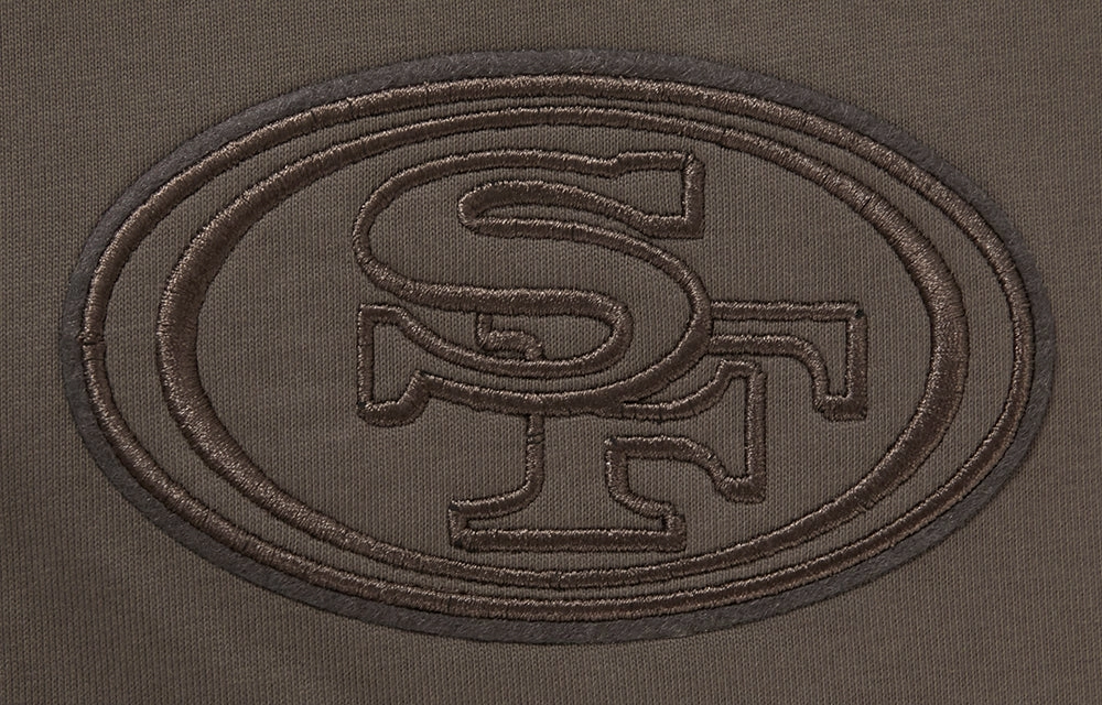 NFL SAN FRANCISCO 49ERS NEUTRAL DROP SHOULDER MEN'S TEE (DARK TAUPE)