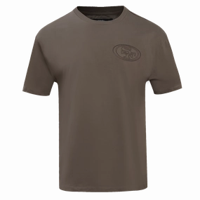 NFL SAN FRANCISCO 49ERS NEUTRAL DROP SHOULDER MEN'S TEE (DARK TAUPE)