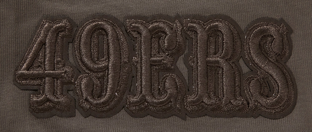 NFL SAN FRANCISCO 49ERS NEUTRAL DROP SHOULDER MEN'S TEE (DARK TAUPE)