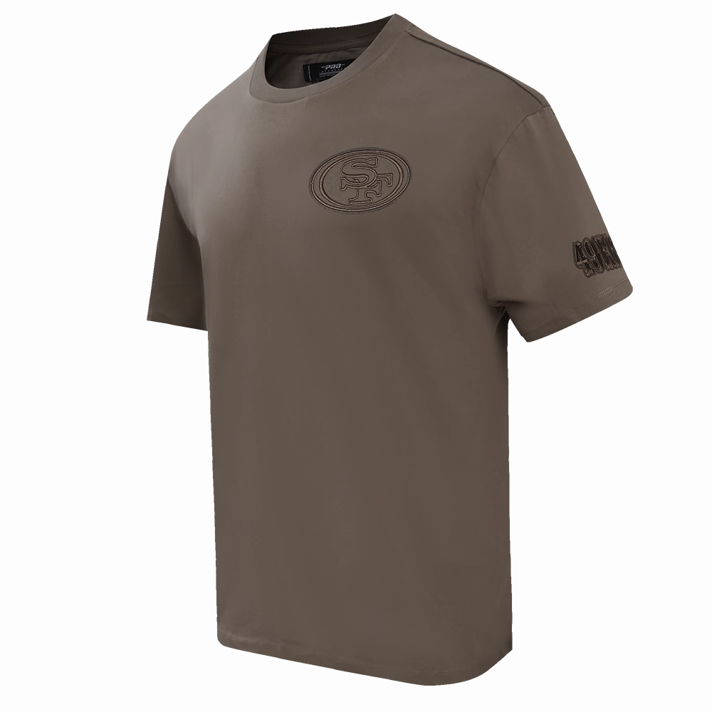 NFL SAN FRANCISCO 49ERS NEUTRAL DROP SHOULDER MEN'S TEE (DARK TAUPE)