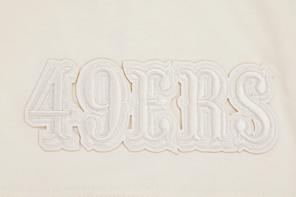 NFL SAN FRANCISCO 49ERS NEUTRAL DROP SHOULDER MEN'S TEE (EGGSHELL)