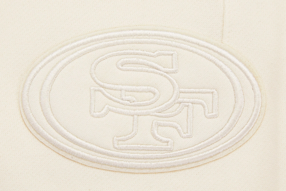NFL SAN FRANCISCO 49ERS NEUTRAL FLEECE SWEATPANT (EGGSHELL)