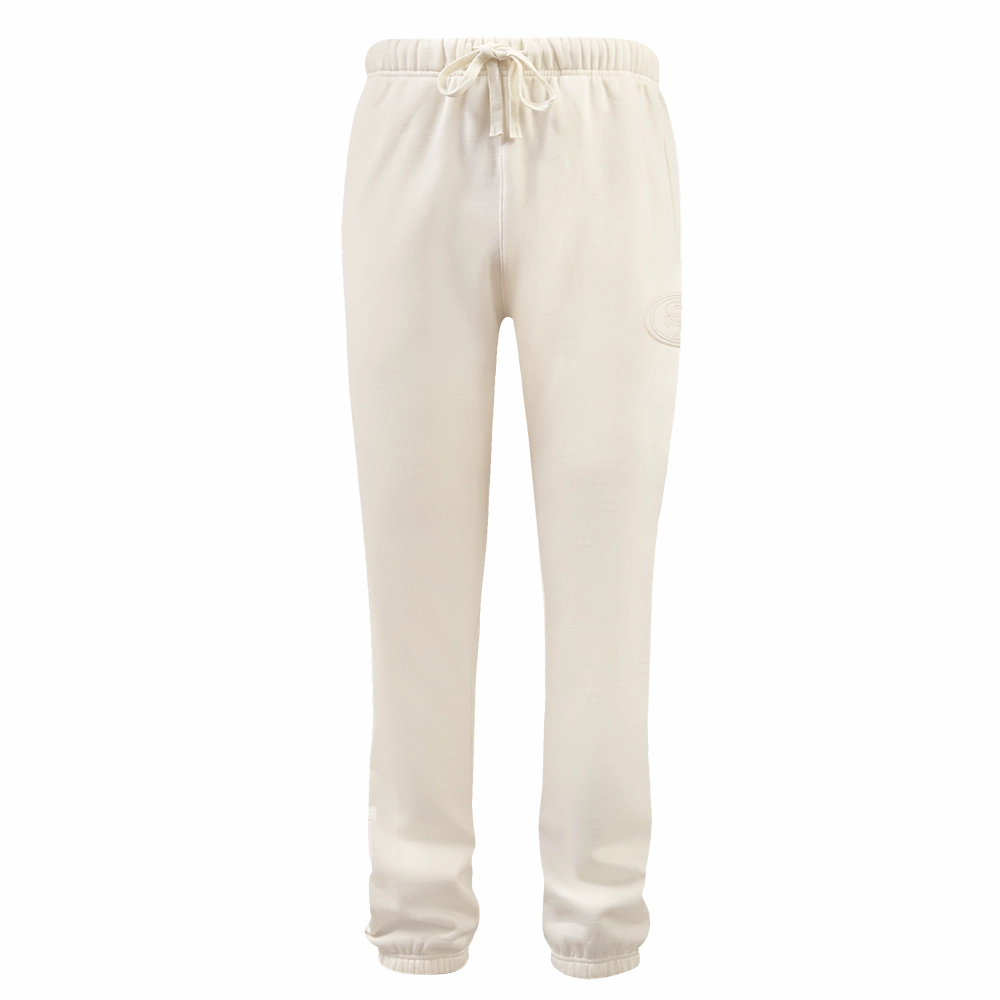 NFL SAN FRANCISCO 49ERS NEUTRAL FLEECE SWEATPANT (EGGSHELL)