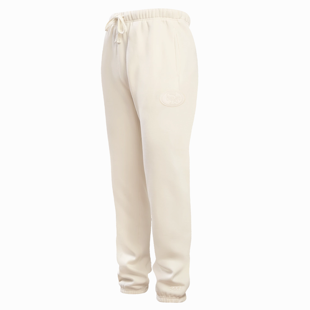 NFL SAN FRANCISCO 49ERS NEUTRAL FLEECE SWEATPANT (EGGSHELL)