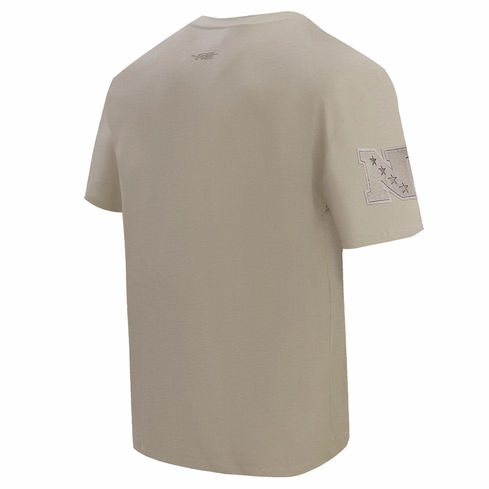 NFL SAN FRANCISCO 49ERS NEUTRAL MEN'S COTTON JERSEY DROP SHOULDER TEE (TAUPE)