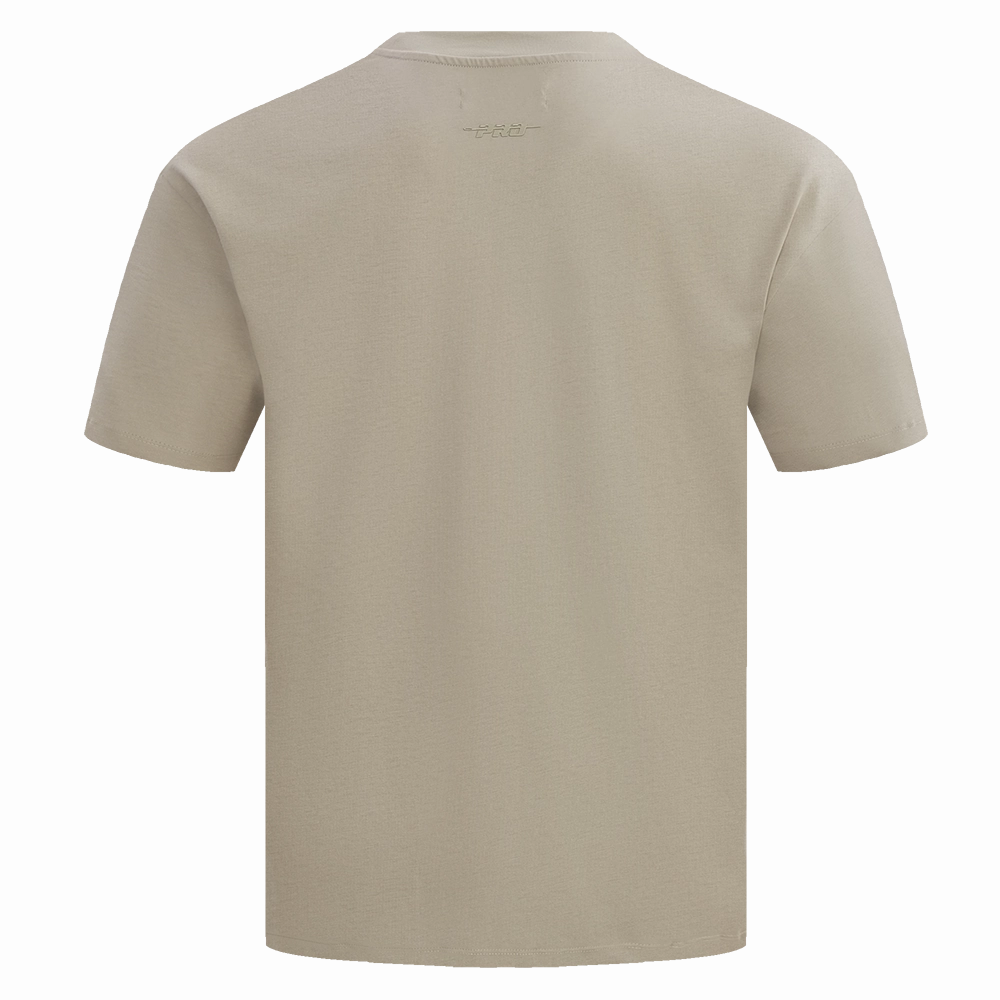 NFL SAN FRANCISCO 49ERS NEUTRAL MEN'S COTTON JERSEY DROP SHOULDER TEE (TAUPE)