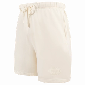 NFL SAN FRANCISCO 49ERS NEUTRAL MEN'S SHORT (EGGSHELL)