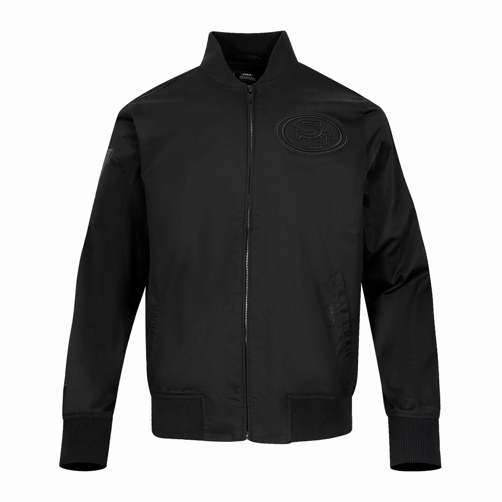 NFL SAN FRANCISCO 49ERS NEUTRAL TWILL JACKET (BLACK)