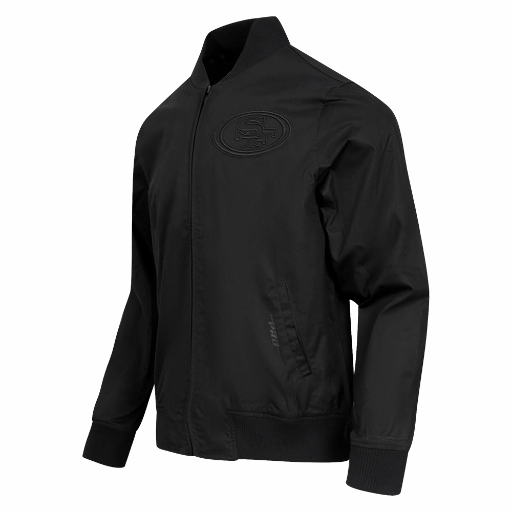 NFL SAN FRANCISCO 49ERS NEUTRAL TWILL JACKET (BLACK)