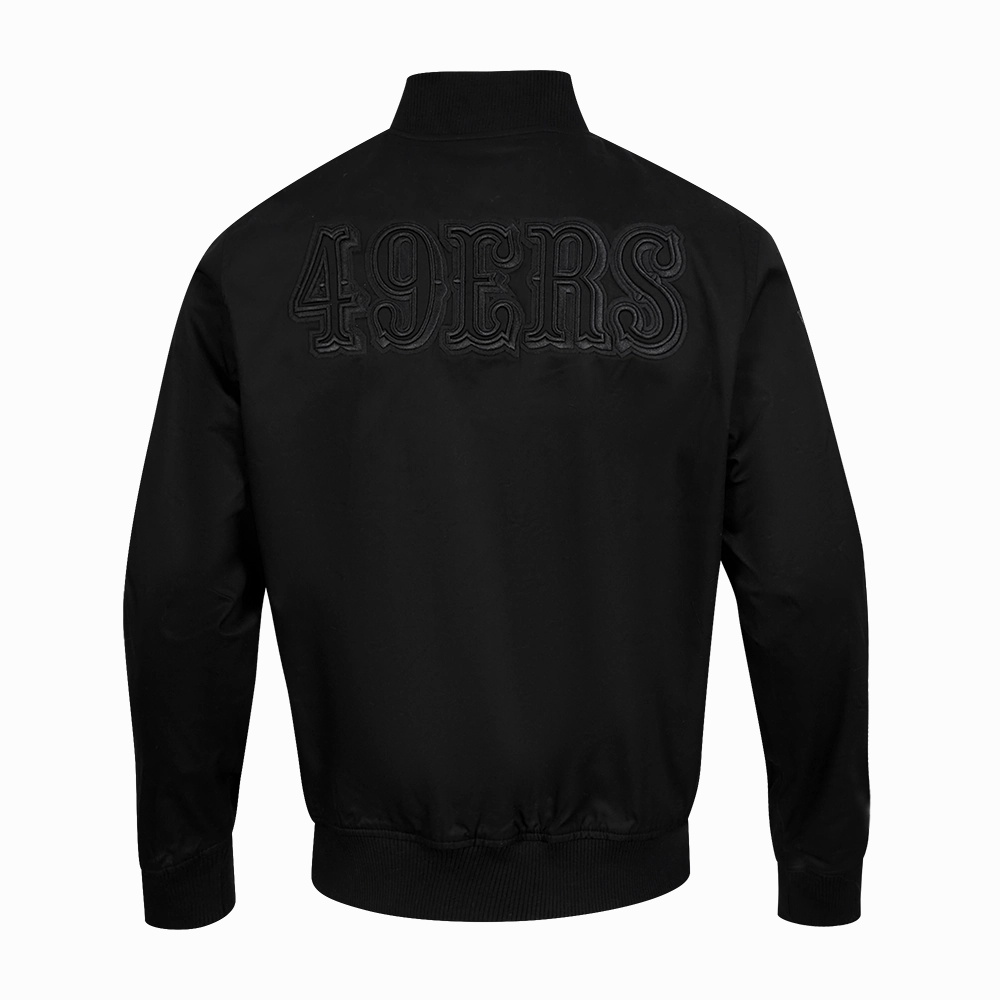 NFL SAN FRANCISCO 49ERS NEUTRAL TWILL JACKET (BLACK)