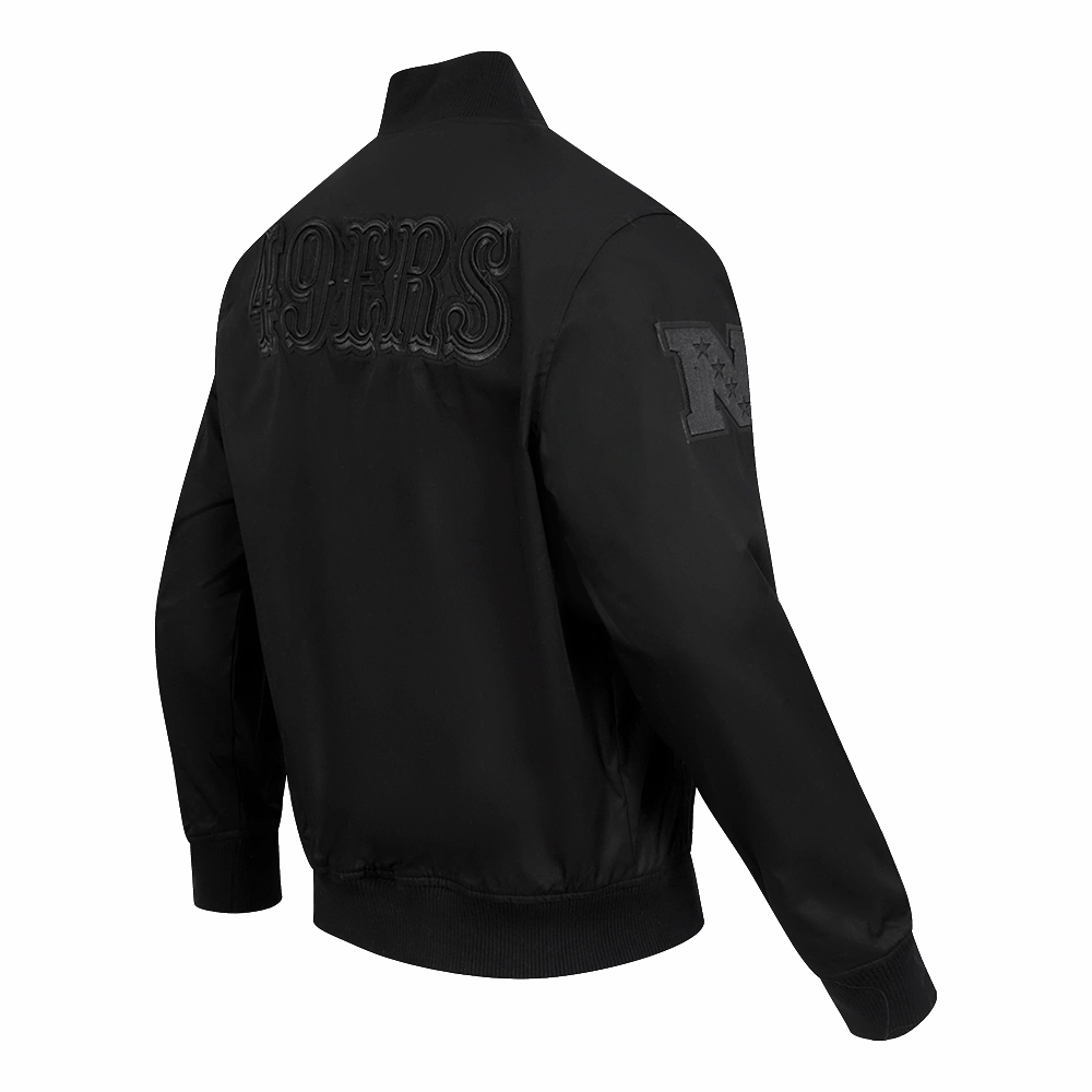 NFL SAN FRANCISCO 49ERS NEUTRAL TWILL JACKET (BLACK)
