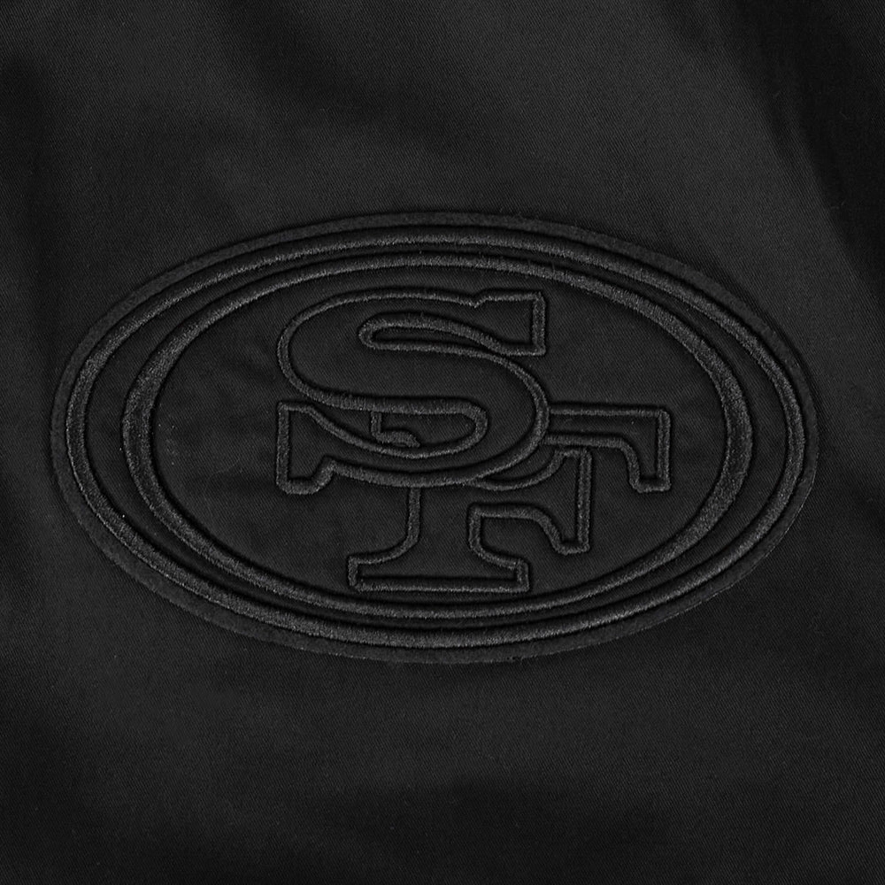 NFL SAN FRANCISCO 49ERS NEUTRAL TWILL JACKET (BLACK)