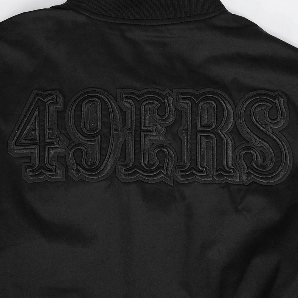 NFL SAN FRANCISCO 49ERS NEUTRAL TWILL JACKET (BLACK)
