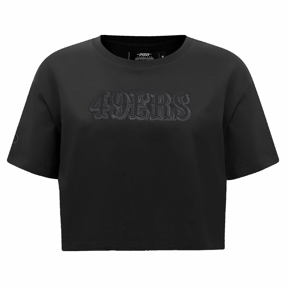 NFL SAN FRANCISCO 49ERS NEUTRAL WOMEN'S BOXY TEE (BLACK)