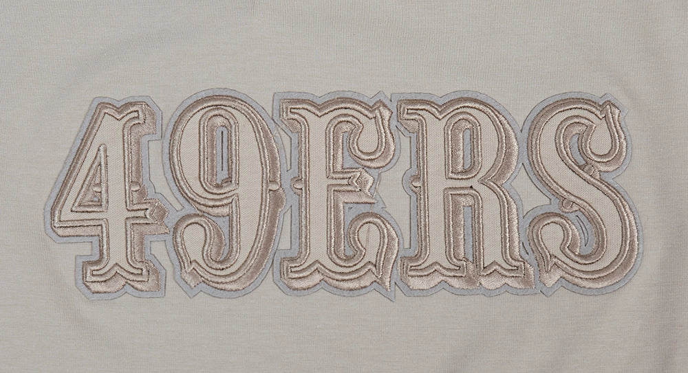 NFL SAN FRANCISCO 49ERS NEUTRAL WOMEN'S BOXY TEE (TAUPE)