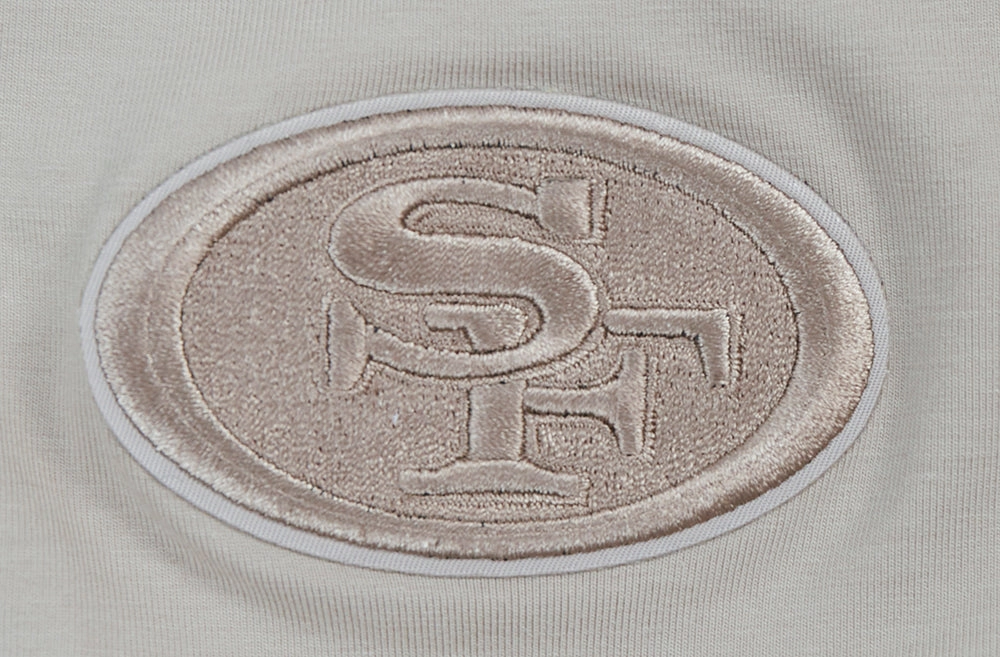 NFL SAN FRANCISCO 49ERS NEUTRAL WOMEN'S BOXY TEE (TAUPE)