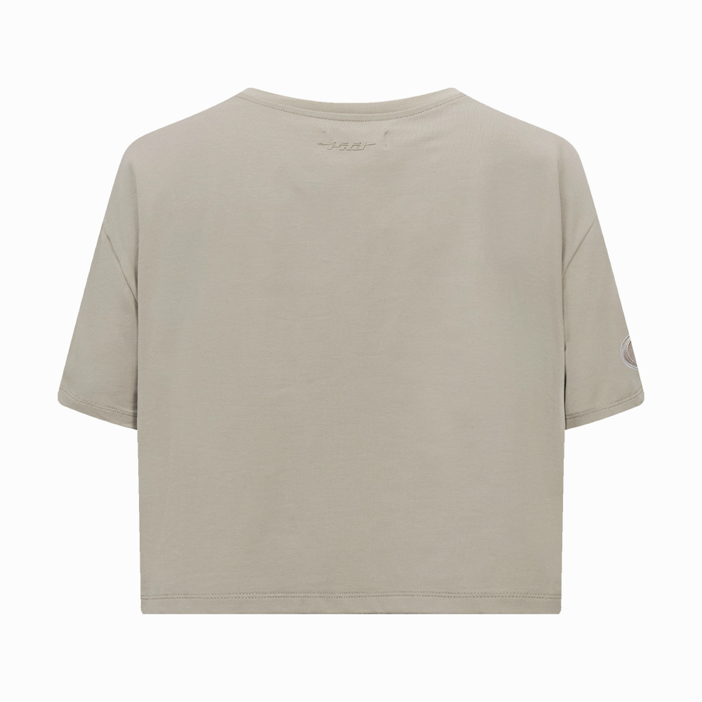 NFL SAN FRANCISCO 49ERS NEUTRAL WOMEN'S BOXY TEE (TAUPE)