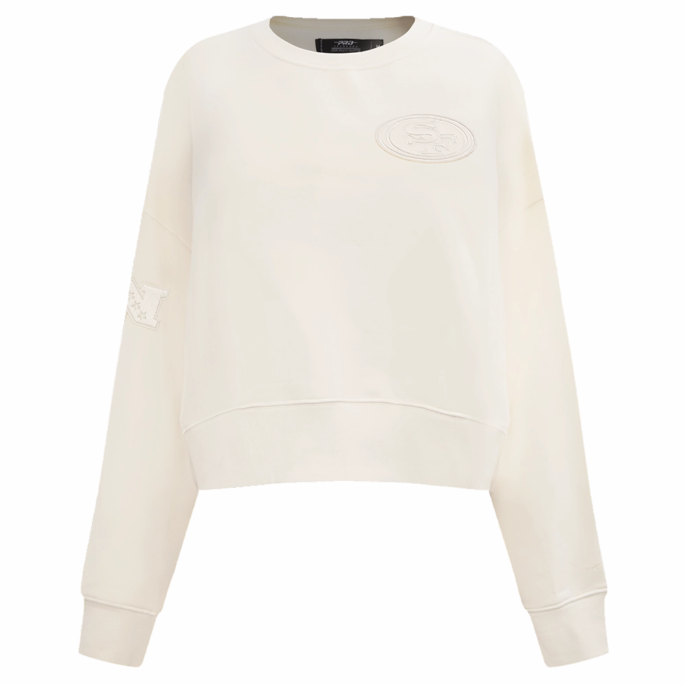 NFL SAN FRANCISCO 49ERS NEUTRAL WOMEN'S CREWNECK (EGGSHELL)