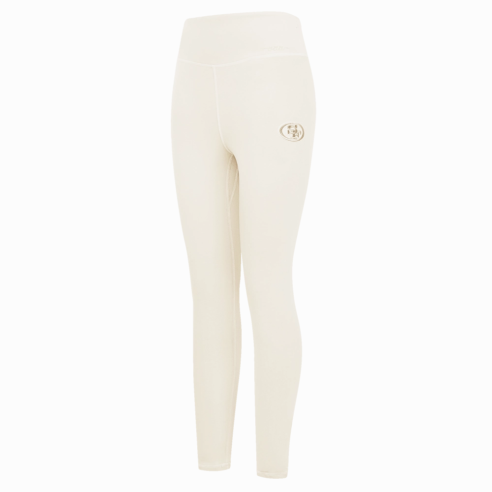 NFL SAN FRANCISCO 49ERS NEUTRAL WOMEN'S JERSEY LEGGING (EGGSHELL)