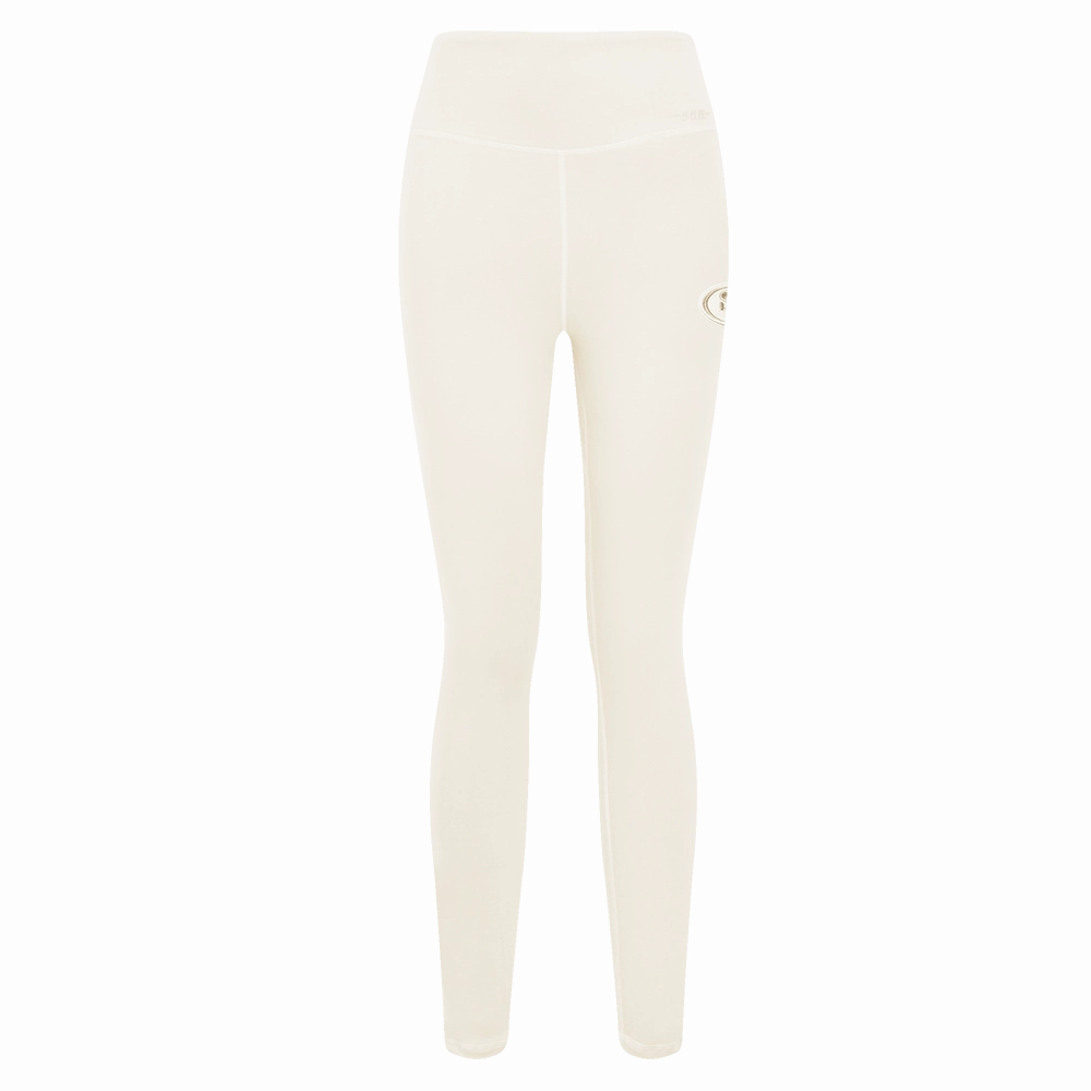 NFL SAN FRANCISCO 49ERS NEUTRAL WOMEN'S JERSEY LEGGING (EGGSHELL)