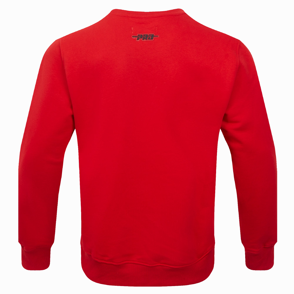 NFL SAN FRANCISCO 49ERS OLD ENGLISH MEN'S CREWNECK (RED)