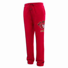 NFL SAN FRANCISCO 49ERS OLD ENGLISH MEN'S SWEATPANT (RED)