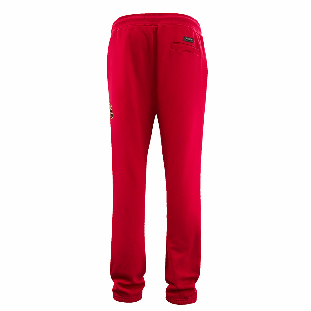 NFL SAN FRANCISCO 49ERS OLD ENGLISH MEN'S SWEATPANT (RED)