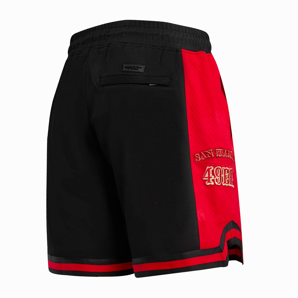 NFL SAN FRANCISCO 49ERS RETRO CLASSIC MEN'S 2.0 SHORT (BLACK/RED/BLACK)