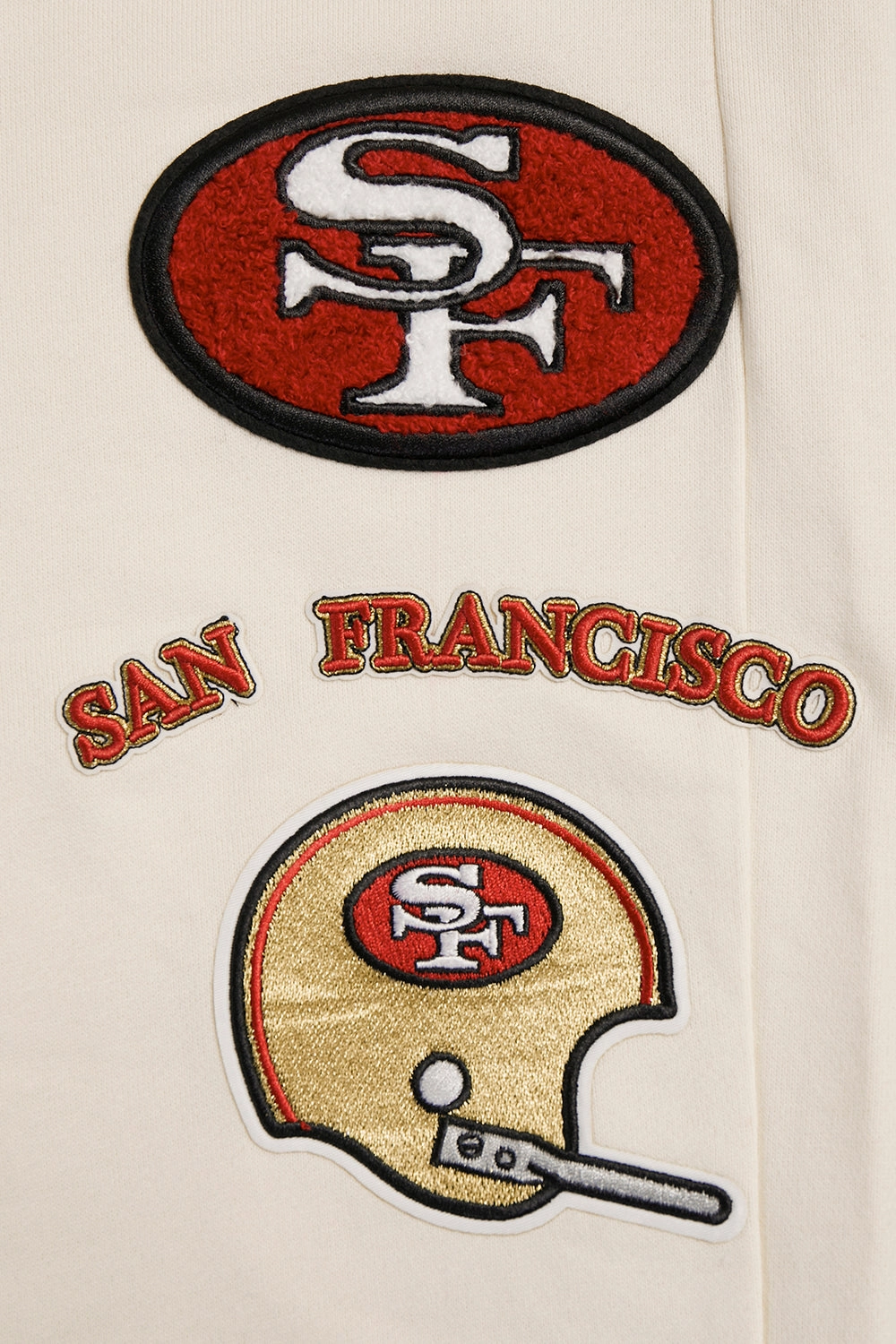 NFL SAN FRANCISCO 49ERS RETRO CLASSIC MEN'S SWEATPANT (EGGSHELL/ RED)