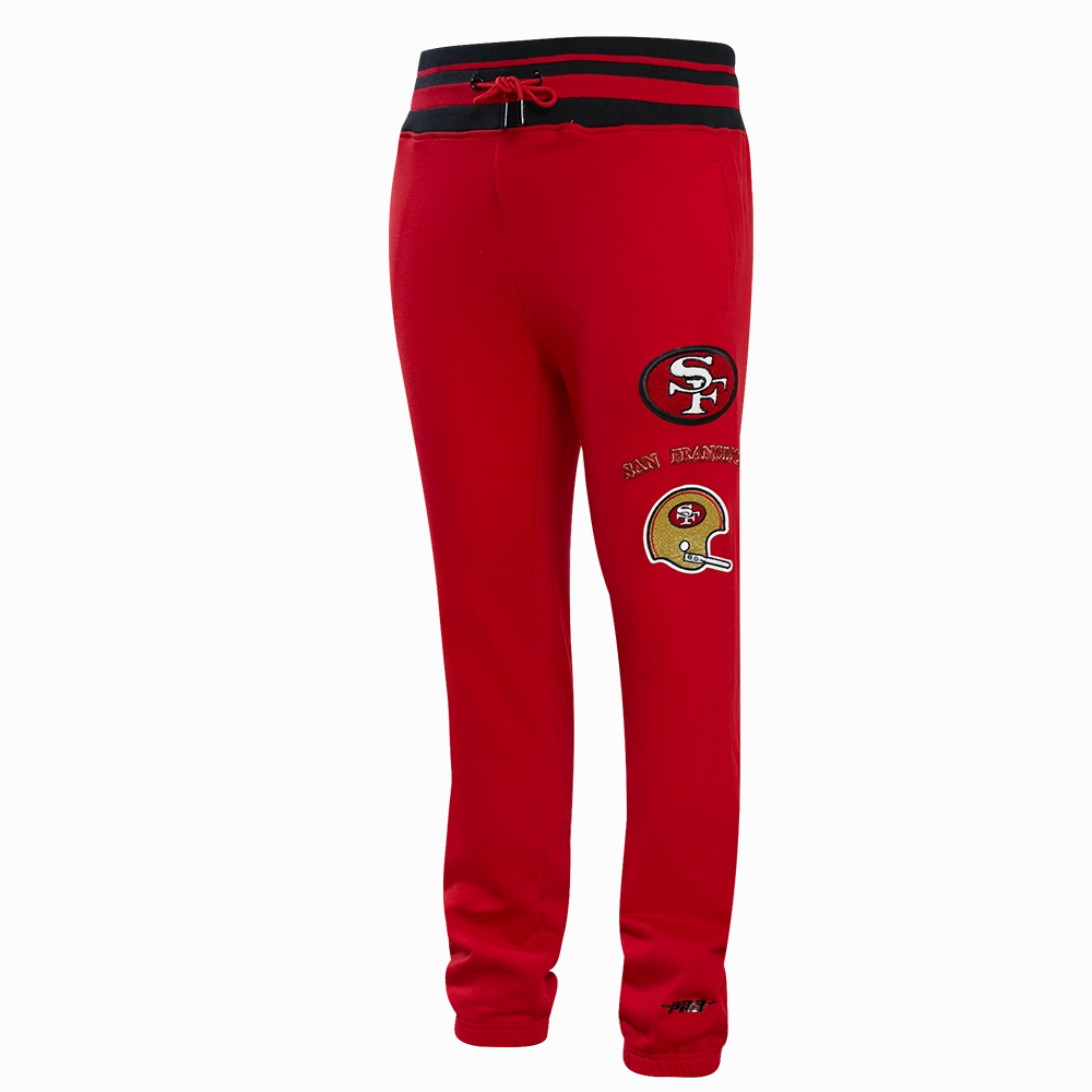 NFL SAN FRANCISCO 49ERS RETRO CLASSIC MEN'S SWEATPANT (RED/BLACK)