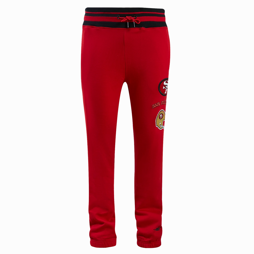 NFL SAN FRANCISCO 49ERS RETRO CLASSIC MEN'S SWEATPANT (RED/BLACK)