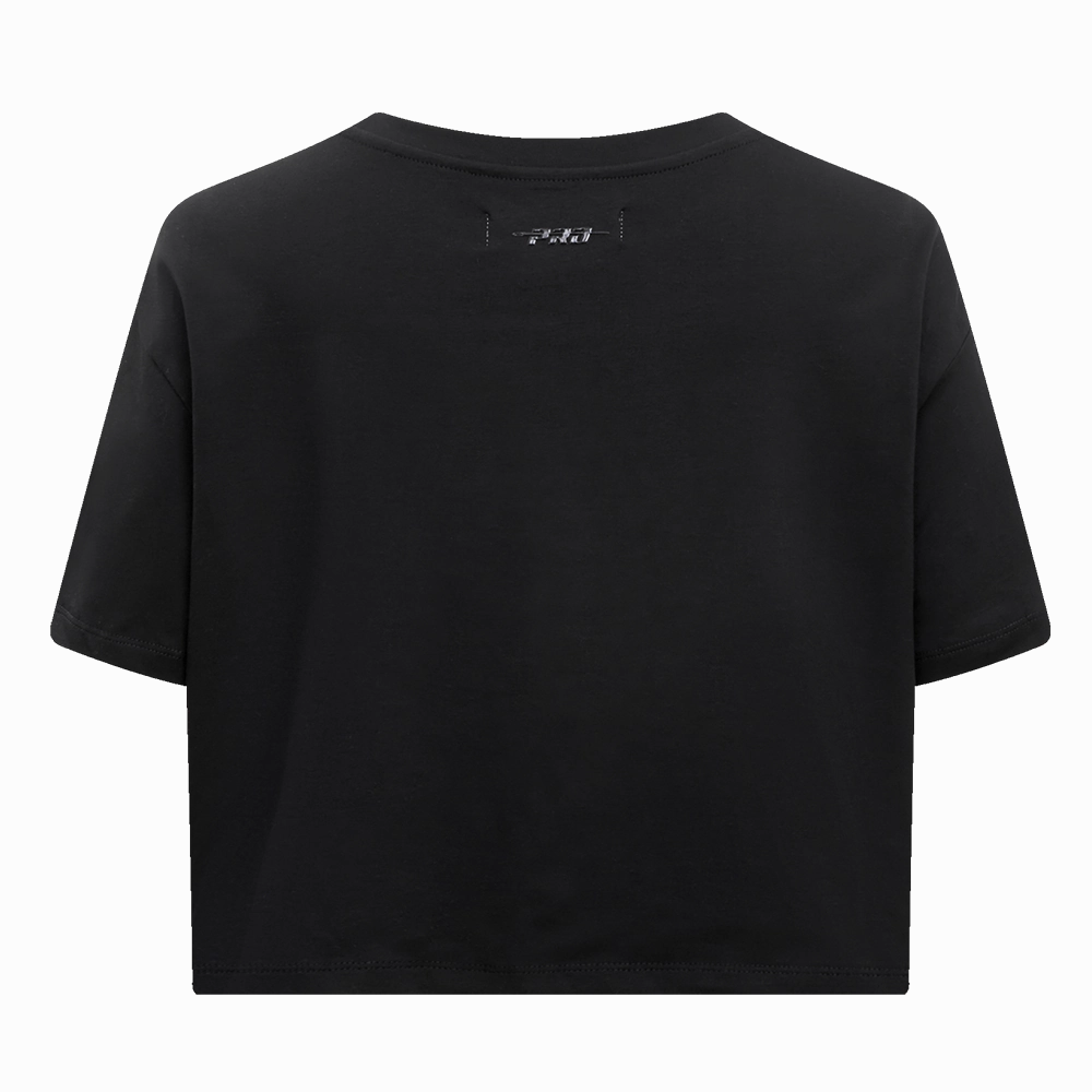 NFL SAN FRANCISCO 49ERS RETRO CLASSIC WOMEN'S BOXY TEE (BLACK)