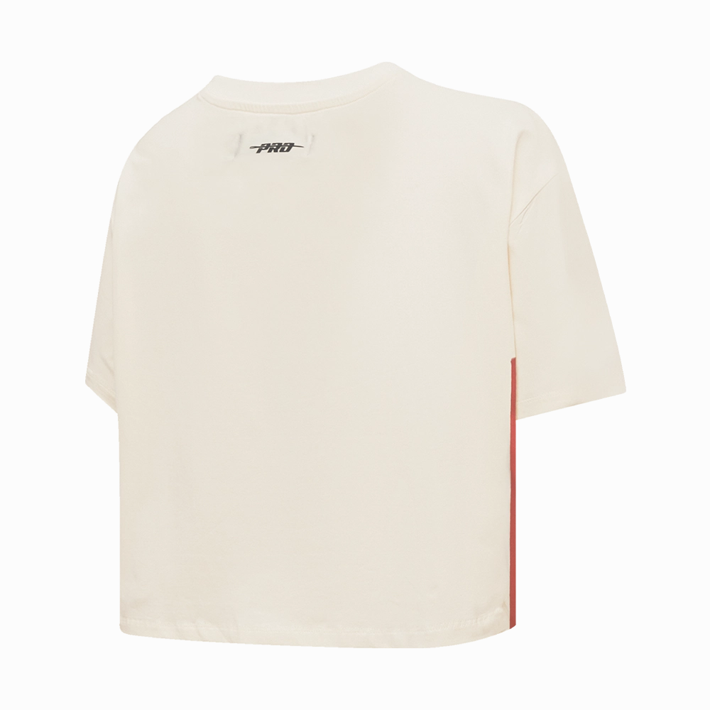 NFL SAN FRANCISCO 49ERS RETRO CLASSIC WOMEN'S BOXY TEE (EGGSHELL)