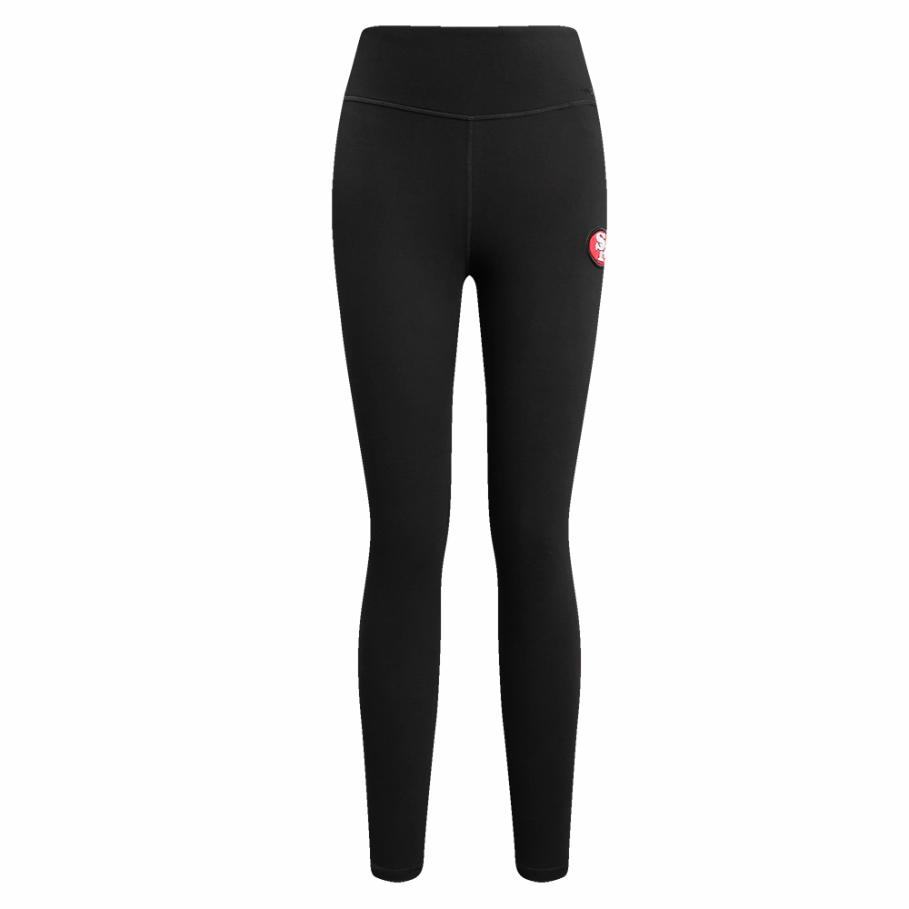 NFL SAN FRANCISCO 49ERS RETRO CLASSIC WOMEN'S JERSEY LEGGING (BLACK)