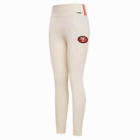NFL SAN FRANCISCO 49ERS RETRO CLASSIC WOMEN'S JERSEY LEGGING (EGGSHELL)