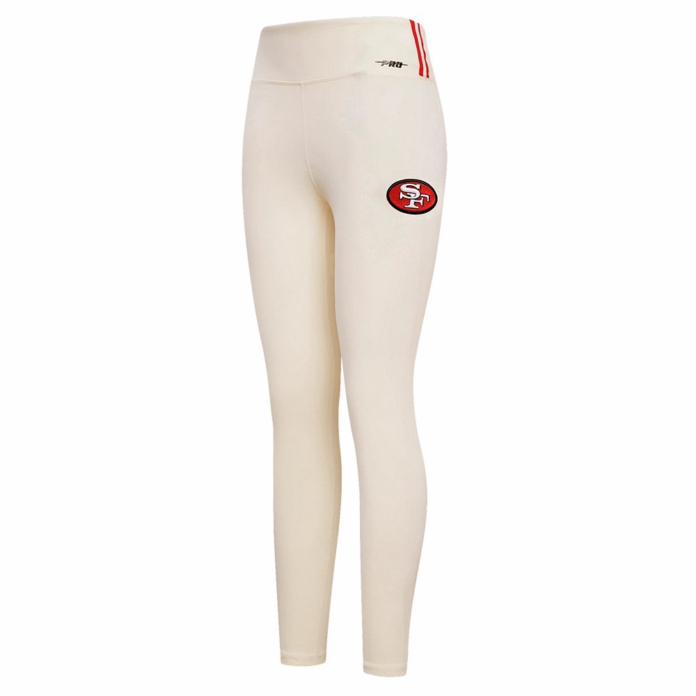 NFL SAN FRANCISCO 49ERS RETRO CLASSIC WOMEN'S JERSEY LEGGING (EGGSHELL)