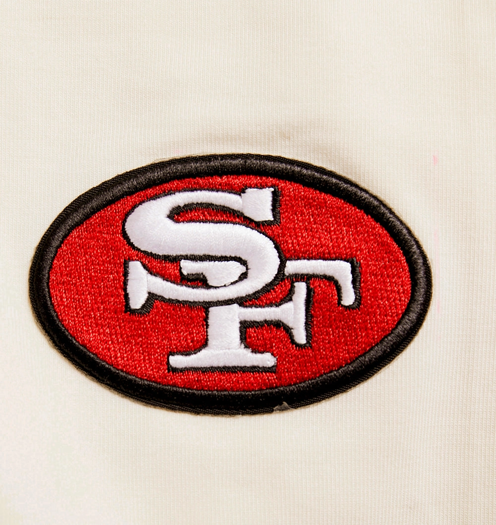 NFL SAN FRANCISCO 49ERS RETRO CLASSIC WOMEN'S SWEATPANT (EGGSHELL/ RED)