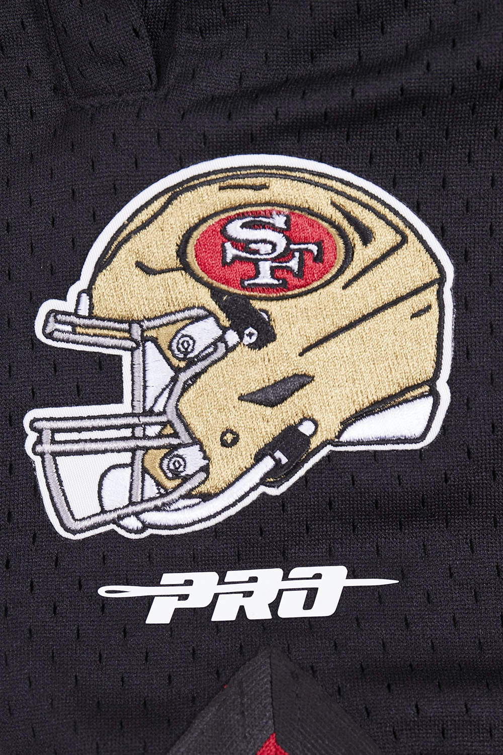 NFL SAN FRANCISCO 49ERS SCRIPT TAIL MEN'S DOUBLE KNIT 2.0 SHORT (RED/BLACK)