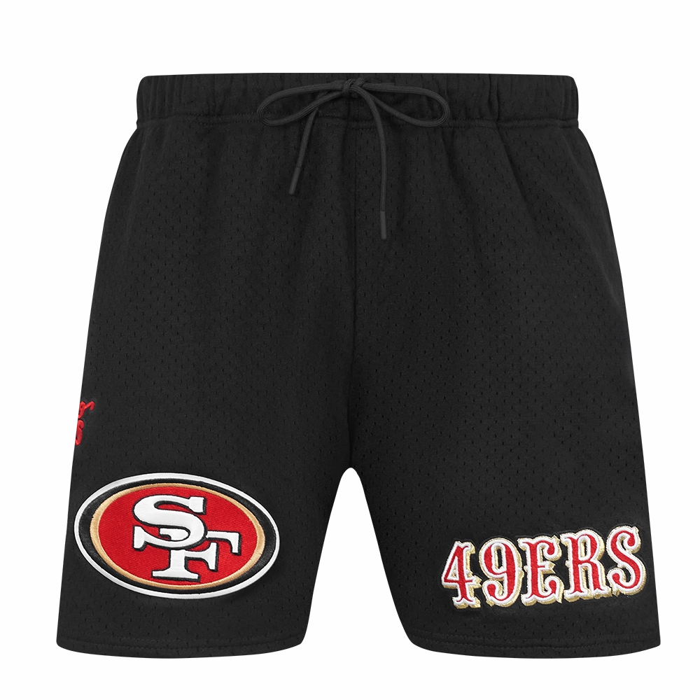 NFL SAN FRANCISCO 49ERS SOUVENIR MEN'S MESH SHORT (BLACK)
