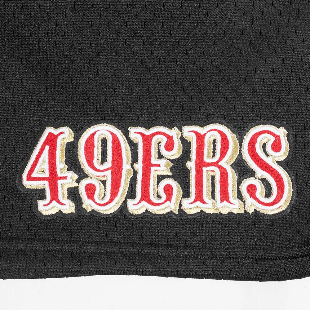 NFL SAN FRANCISCO 49ERS SOUVENIR MEN'S MESH SHORT (BLACK)