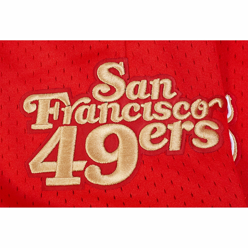 NFL SAN FRANCISCO 49ERS SOUVENIR MEN'S MESH SHORT (RED)