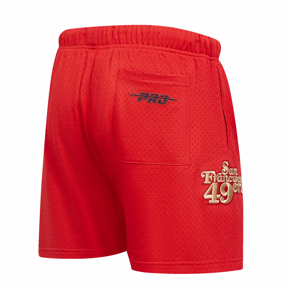 NFL SAN FRANCISCO 49ERS SOUVENIR MEN'S MESH SHORT (RED)