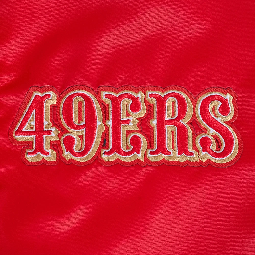 NFL SAN FRANCISCO 49ERS SOUVENIR MEN'S SATIN JACKET (RED)